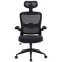 Woxter Silla Gaming Ergonómica Ergo Negro con Reposacabezas Ajustable y Reposabrazos Abatibles, Malla Transpirable - GM26-107
